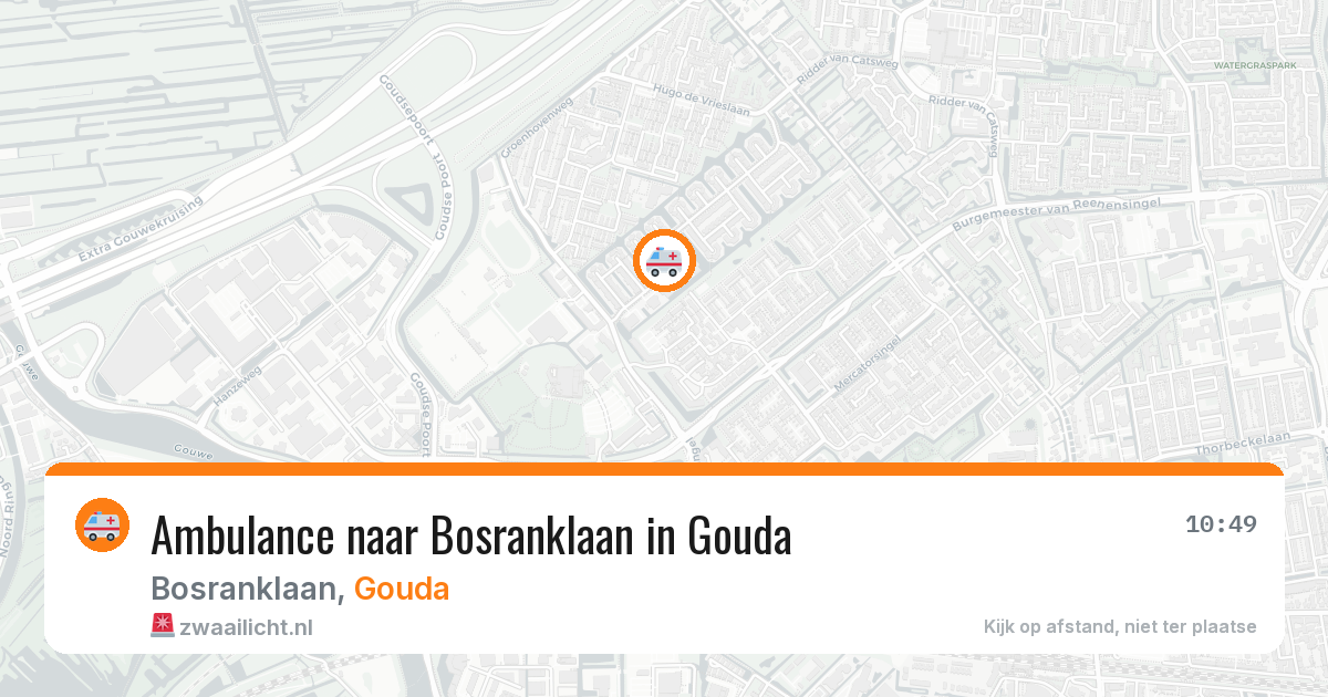 Ambulance naar Bosranklaan in Gouda — 30 jun 2026