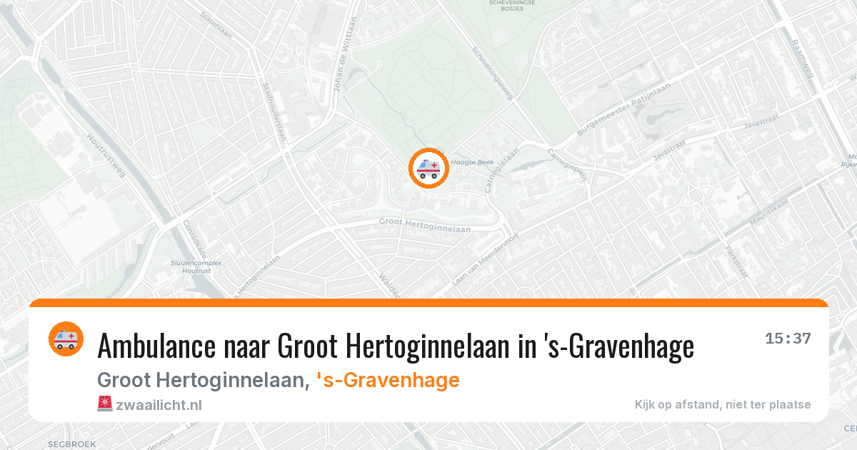 Ambulance naar Groot Hertoginnelaan in 's-Gravenhage — 15 jun 2026