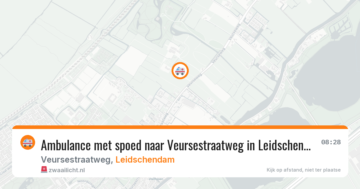 Ambulance met spoed naar Veursestraatweg in Leidschendam — 22 mei 2026