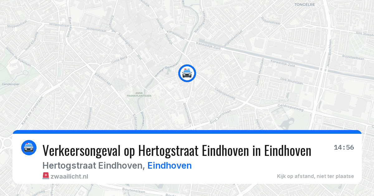 Verkeersongeval op Hertogstraat Eindhoven in Eindhoven — 15 jun 2026