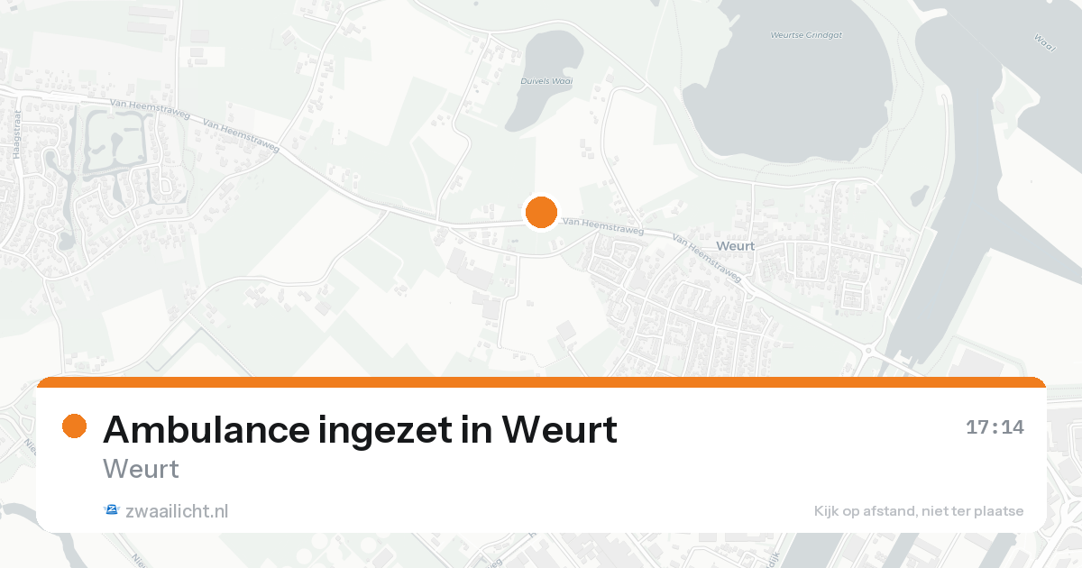 Ambulance ingezet in Weurt — 11 aug 2026
