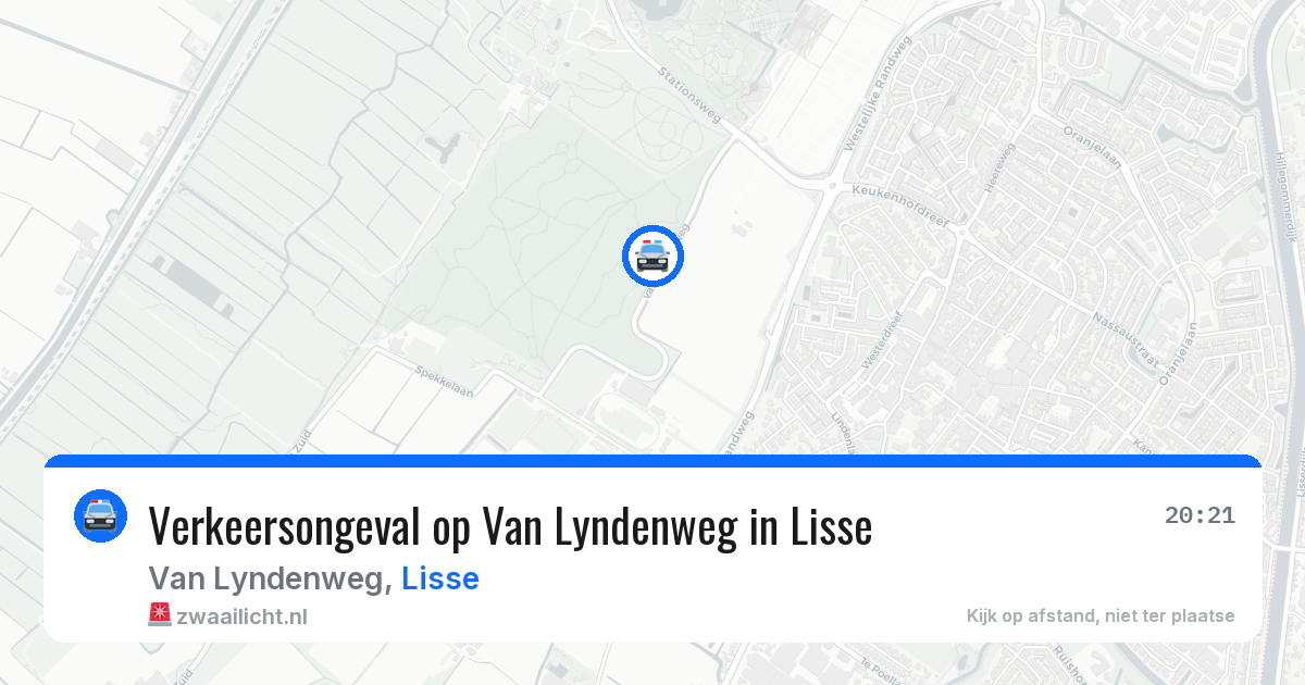 Verkeersongeval op Van Lyndenweg in Lisse — 18 mei 2026