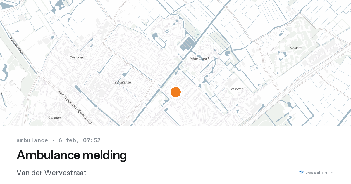 Ambulance melding — 6 feb 2026
