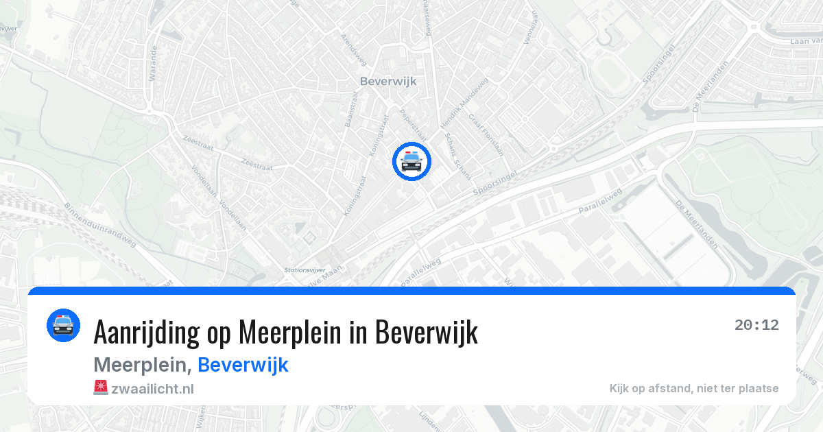 Aanrijding op Meerplein in Beverwijk — 28 jun 2026