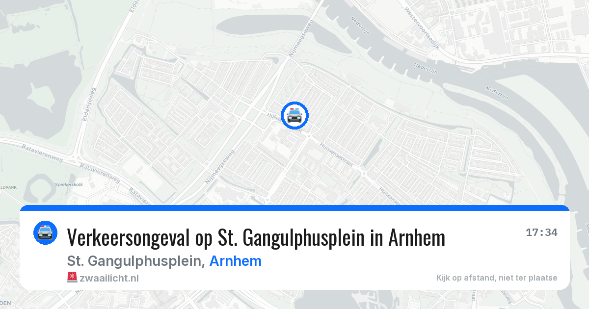 Verkeersongeval op St. Gangulphusplein in Arnhem — 29 jun 2026