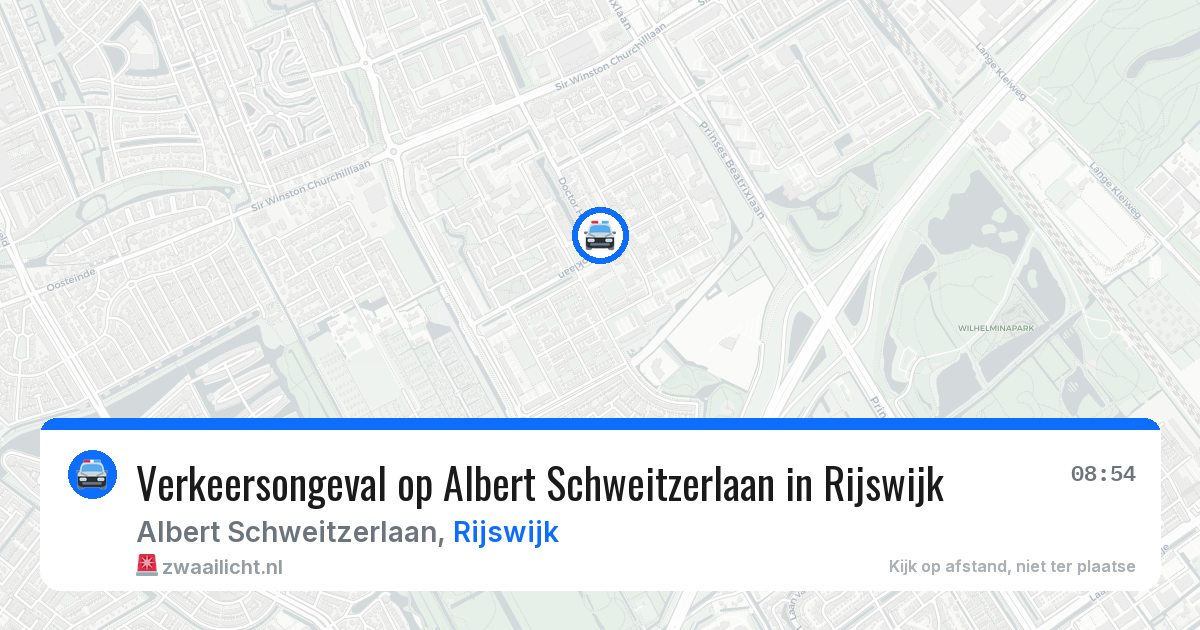 Verkeersongeval op Albert Schweitzerlaan in Rijswijk — 9 jul 2026