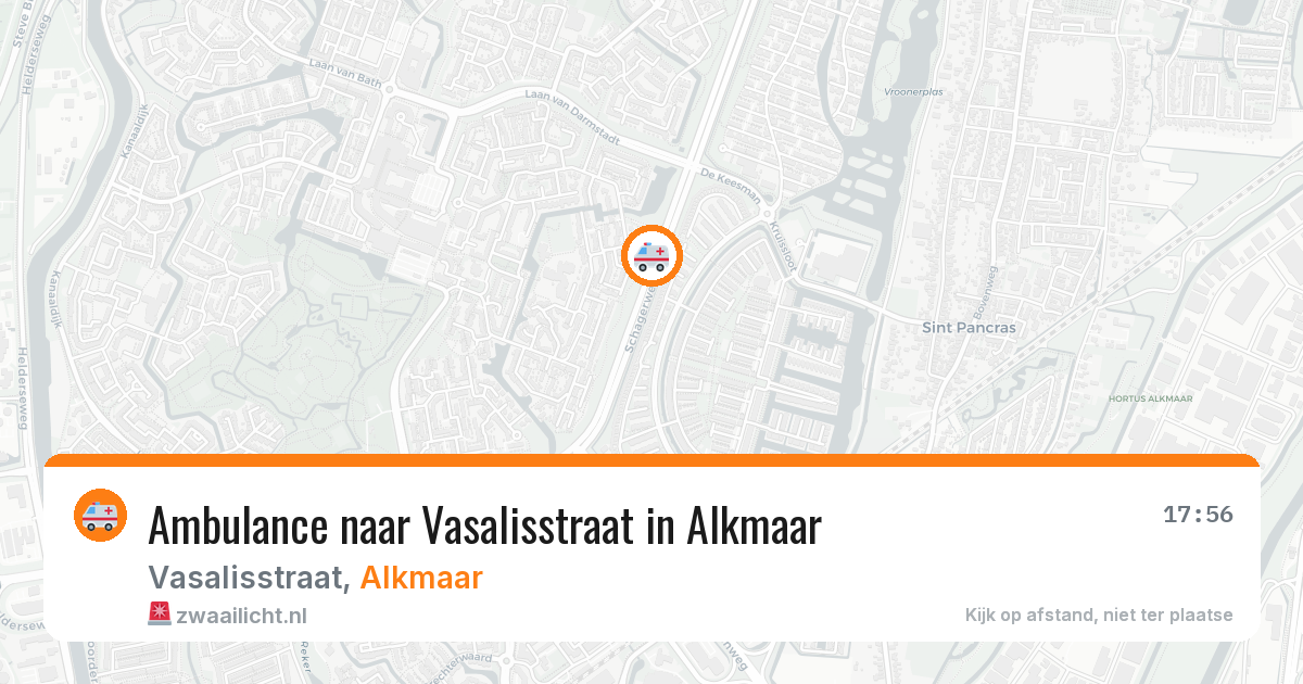 Ambulance naar Vasalisstraat in Alkmaar — 30 mrt 2026