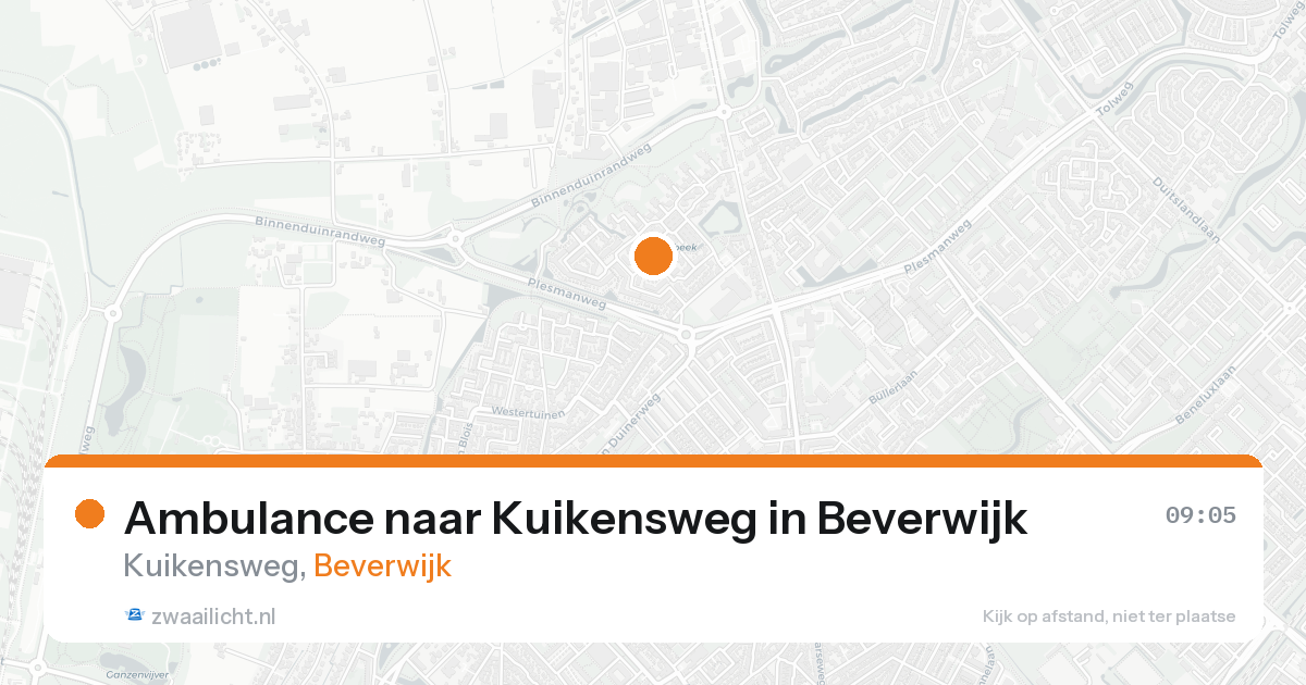 Ambulance naar Kuikensweg in Beverwijk — 17 aug 2026