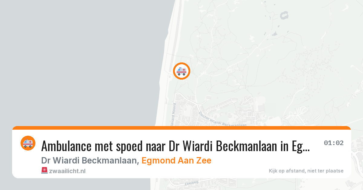 Ambulance met spoed naar Dr Wiardi Beckmanlaan in Egmond Aan Zee — 9 feb 2026