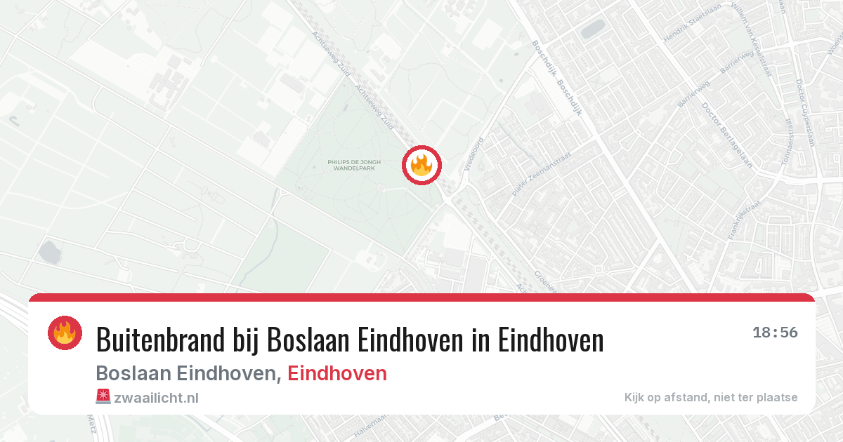 Buitenbrand bij Boslaan Eindhoven in Eindhoven — 3 aug 2026