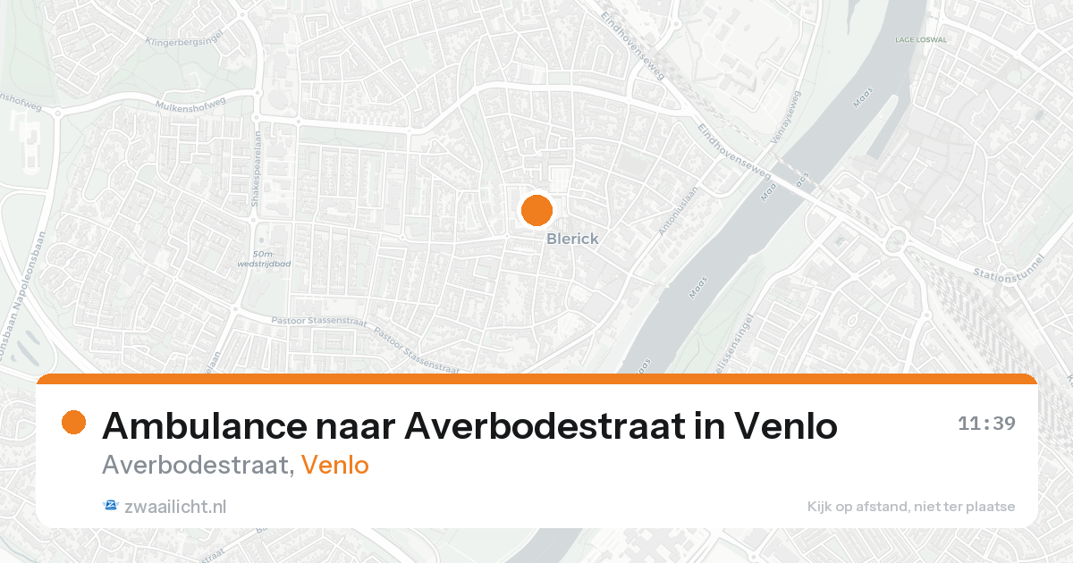 Ambulance naar Averbodestraat in Venlo — 21 aug 2026