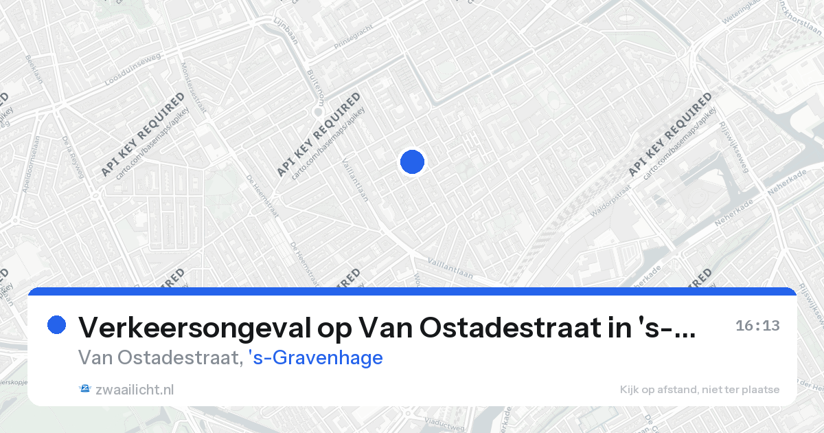 Verkeersongeval op Van Ostadestraat in 's-Gravenhage — 26 aug 2026