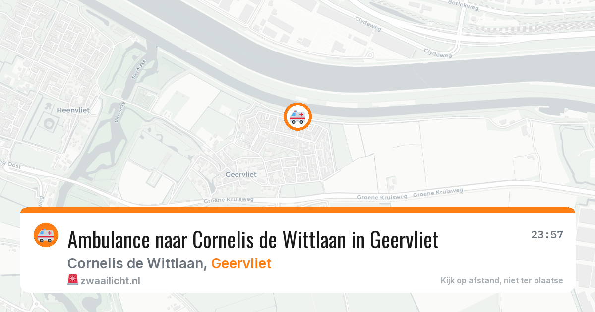 Ambulance naar Cornelis de Wittlaan in Geervliet — 22 jul 2026