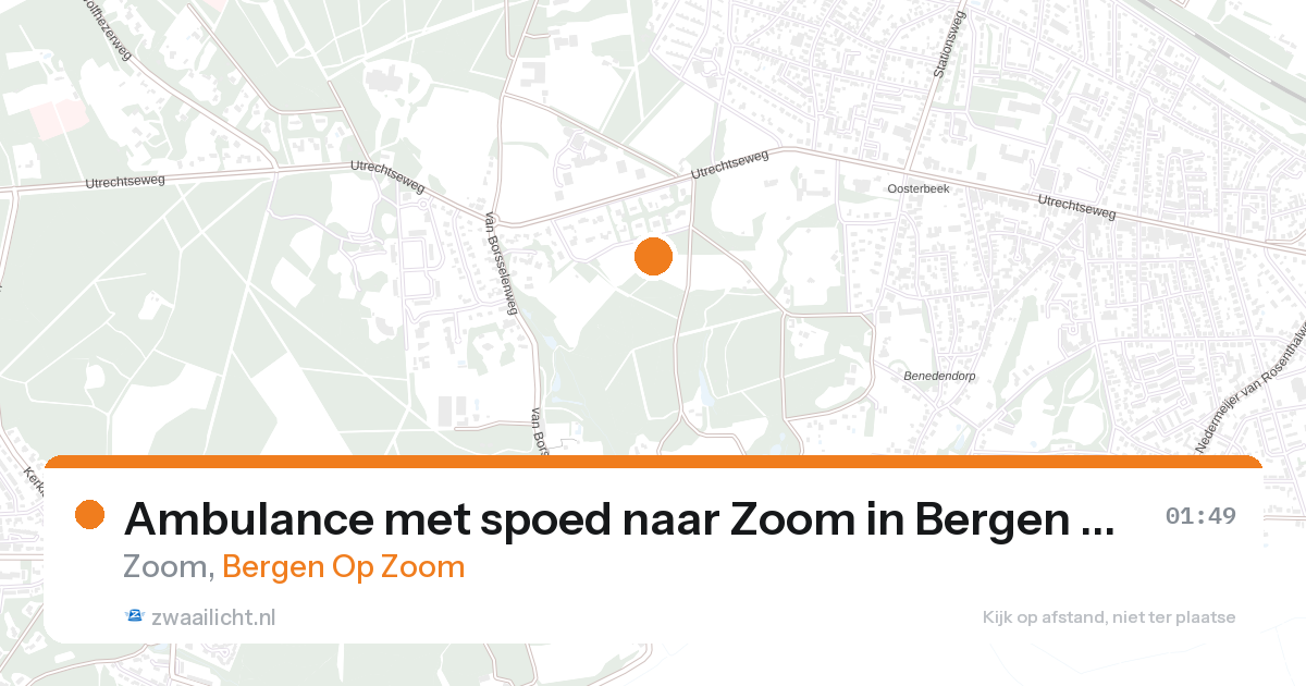 Ambulance met spoed naar Zoom in Bergen Op Zoom — 1 feb 2026