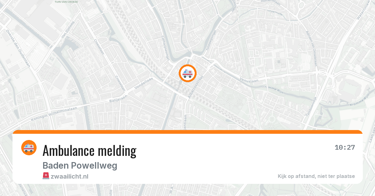 Ambulance melding — 3 mei 2026