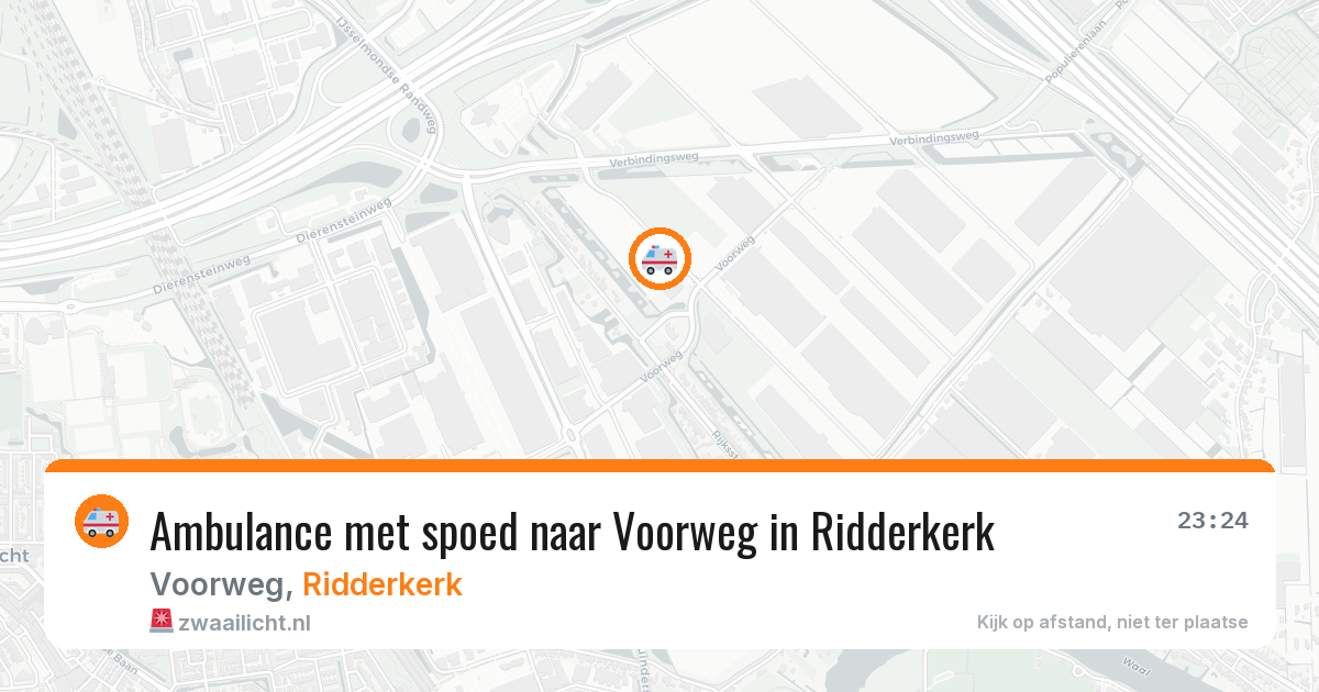 Ambulance met spoed naar Voorweg in Ridderkerk — 11 jul 2026