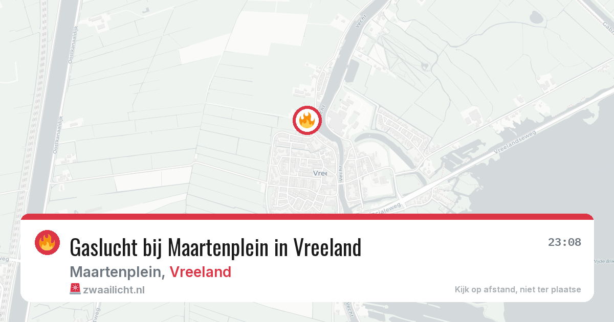 Gaslucht bij Maartenplein in Vreeland — 14 feb 2026