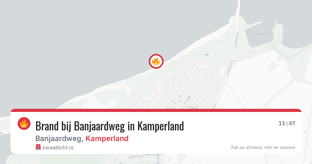 Brand bij Banjaardweg in Kamperland — 1 mei 2026
