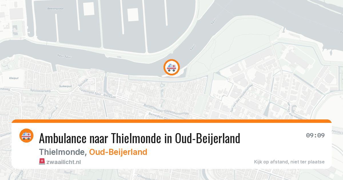 Ambulance naar Thielmonde in Oud-Beijerland — 27 mei 2026