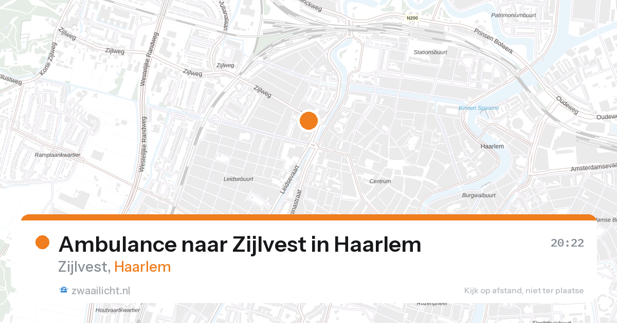 Ambulance naar Zijlvest in Haarlem — 10 jun 2026