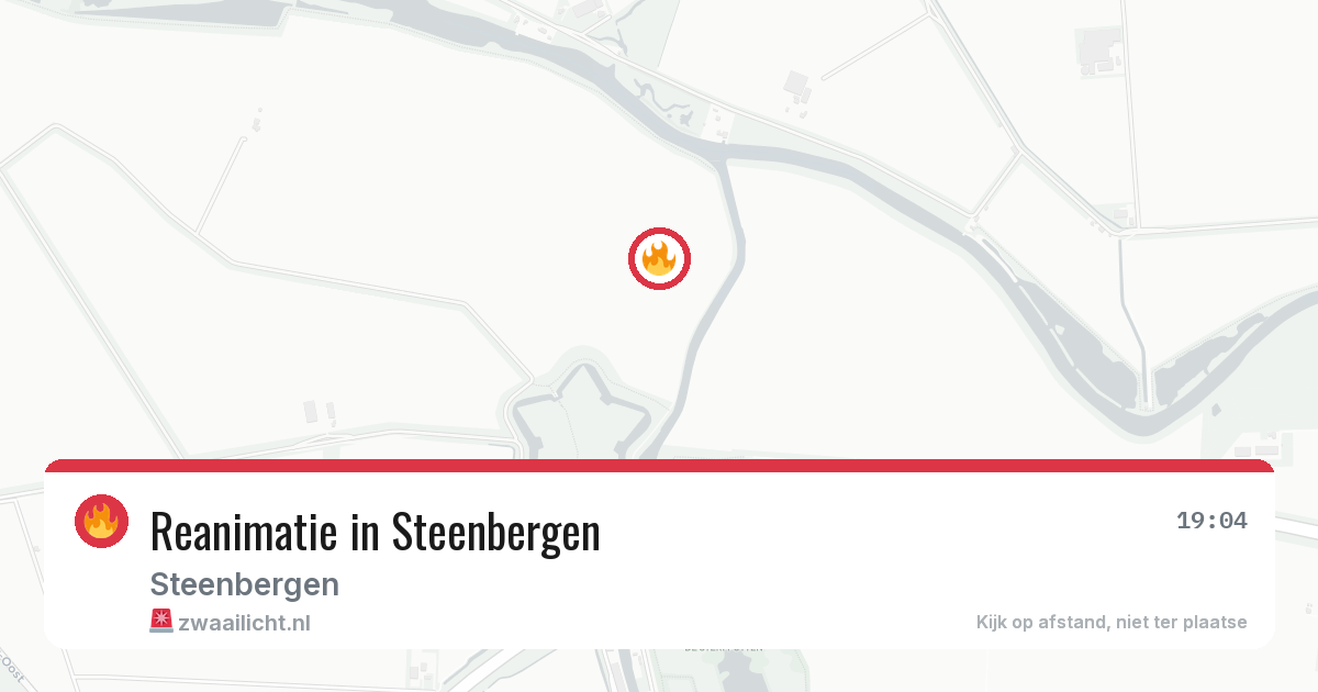 Reanimatie in Steenbergen — 3 jul 2026
