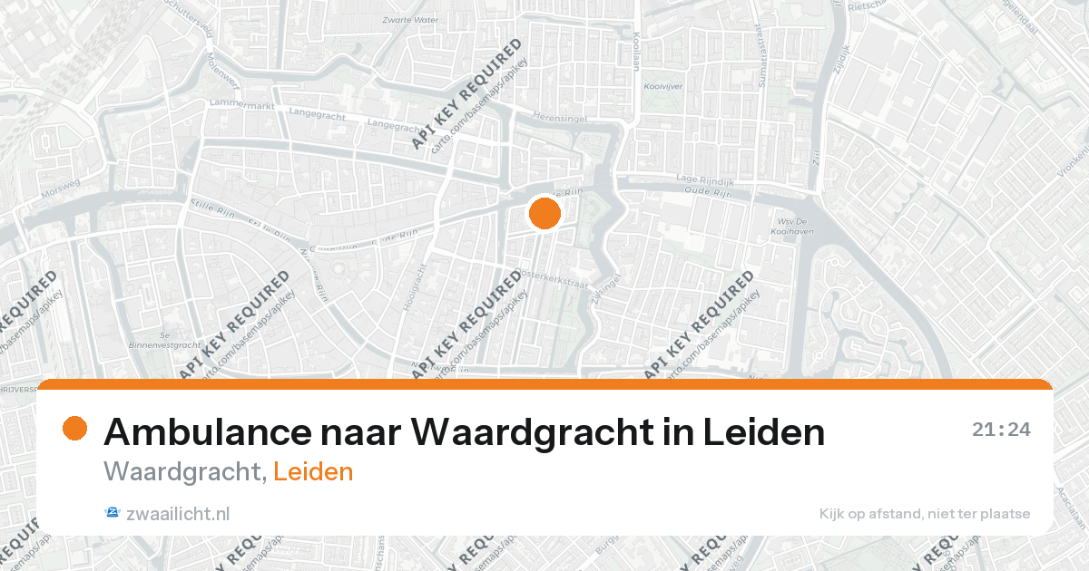 Ambulance naar Waardgracht in Leiden — 8 mrt 2026
