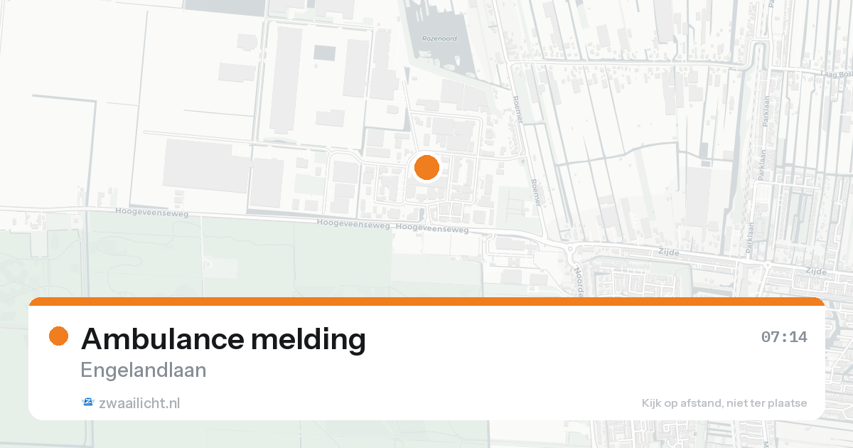 Ambulance melding — 8 feb 2026