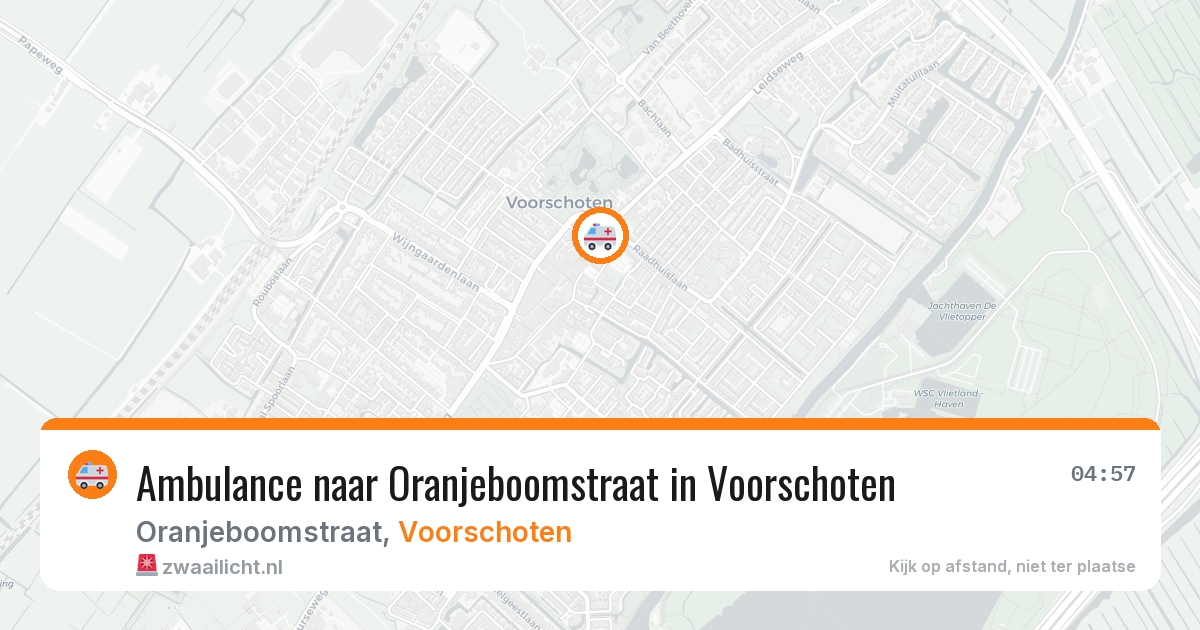 Ambulance naar Oranjeboomstraat in Voorschoten — 7 mrt 2026