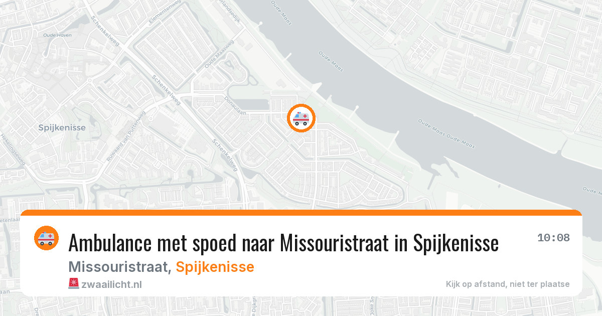 Ambulance met spoed naar Missouristraat in Spijkenisse — 31 mei 2026