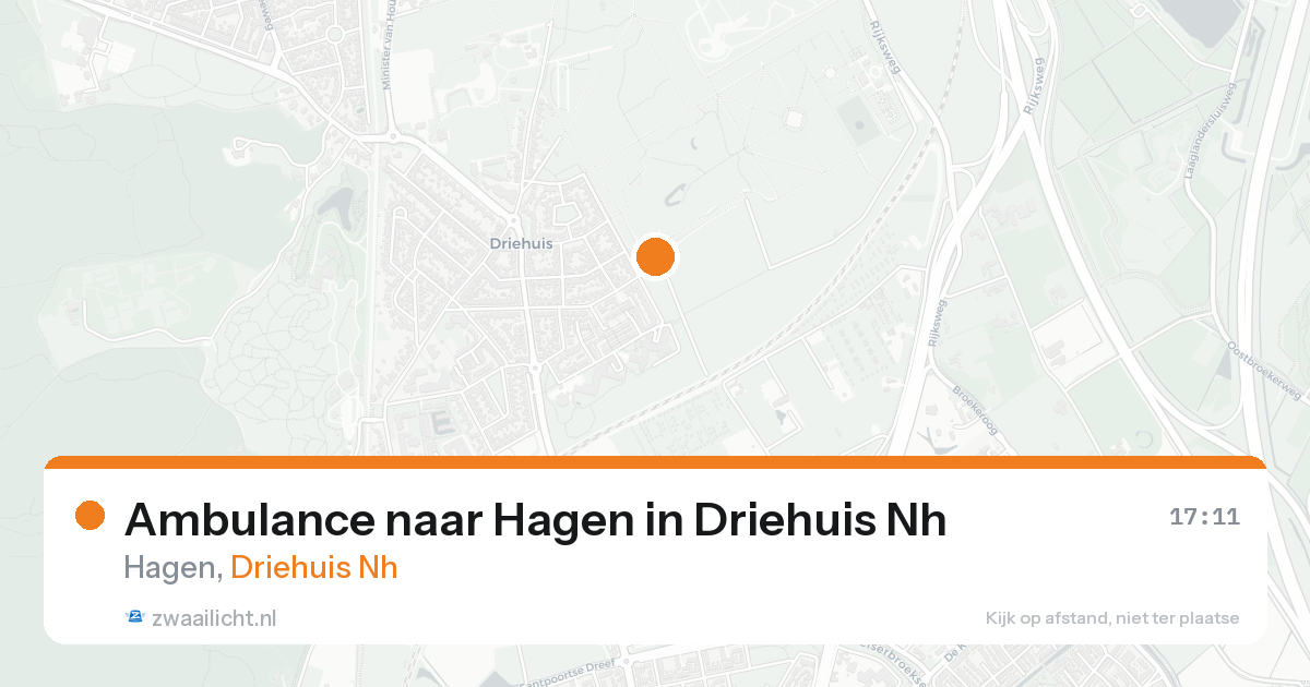 Ambulance naar Hagen in Driehuis Nh — 7 feb 2026