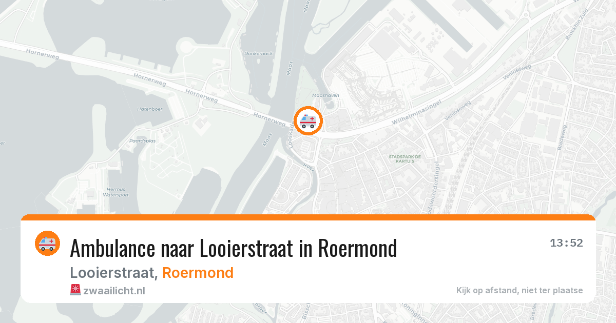 Ambulance naar Looierstraat in Roermond — 20 jun 2026