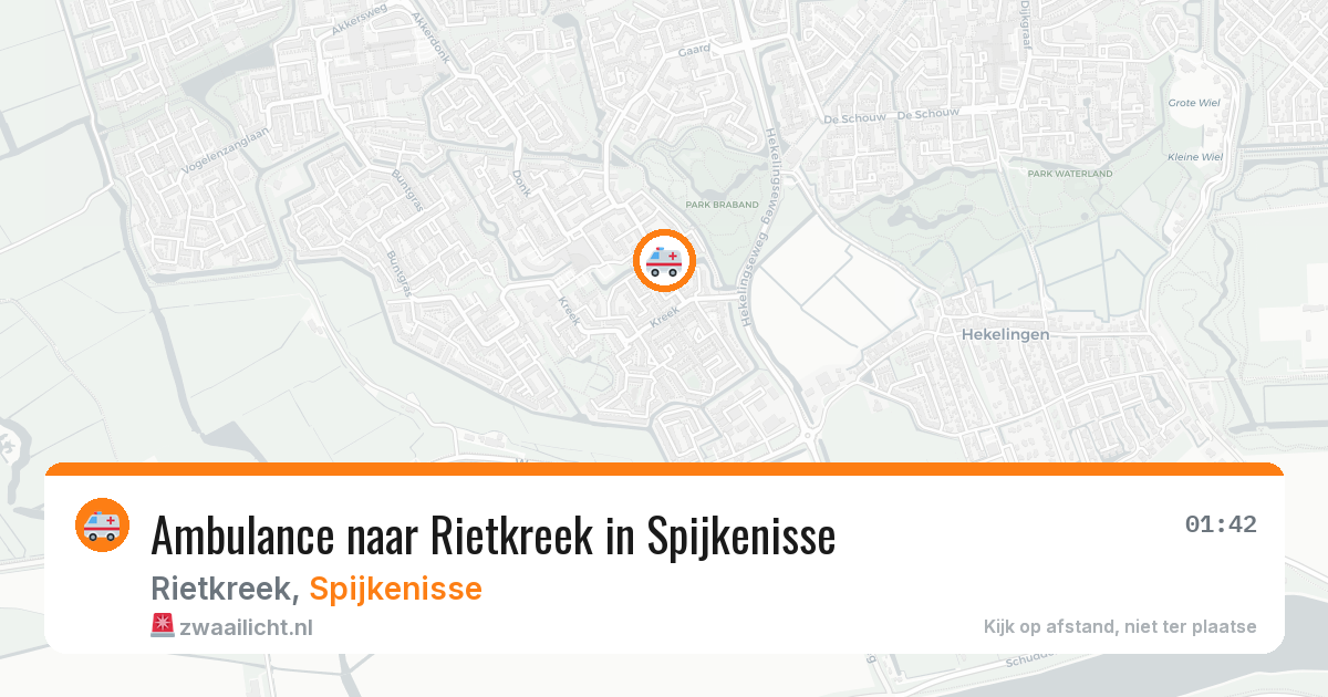 Ambulance naar Rietkreek in Spijkenisse — 12 jun 2026