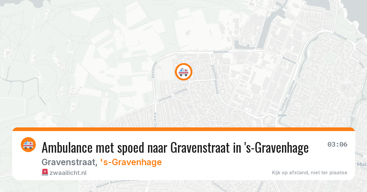 Ambulance met spoed naar Gravenstraat in 's-Gravenhage — 28 mrt 2026