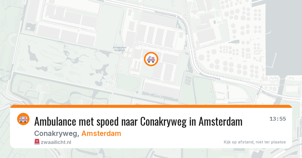 Ambulance met spoed naar Conakryweg in Amsterdam — 19 jul 2026