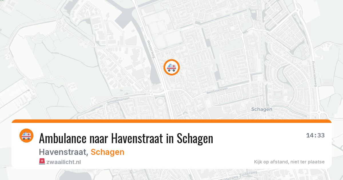 Ambulance naar Havenstraat in Schagen — 26 jun 2026