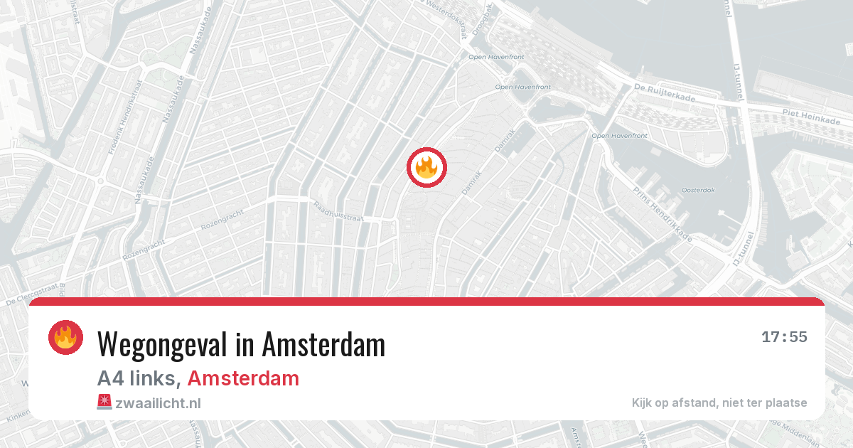 Wegongeval in Amsterdam — 5 jun 2026