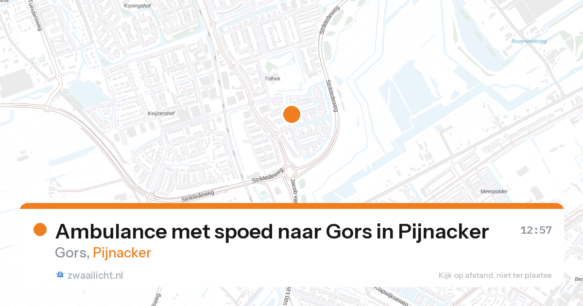 Ambulance met spoed naar Gors in Pijnacker — 26 feb 2026