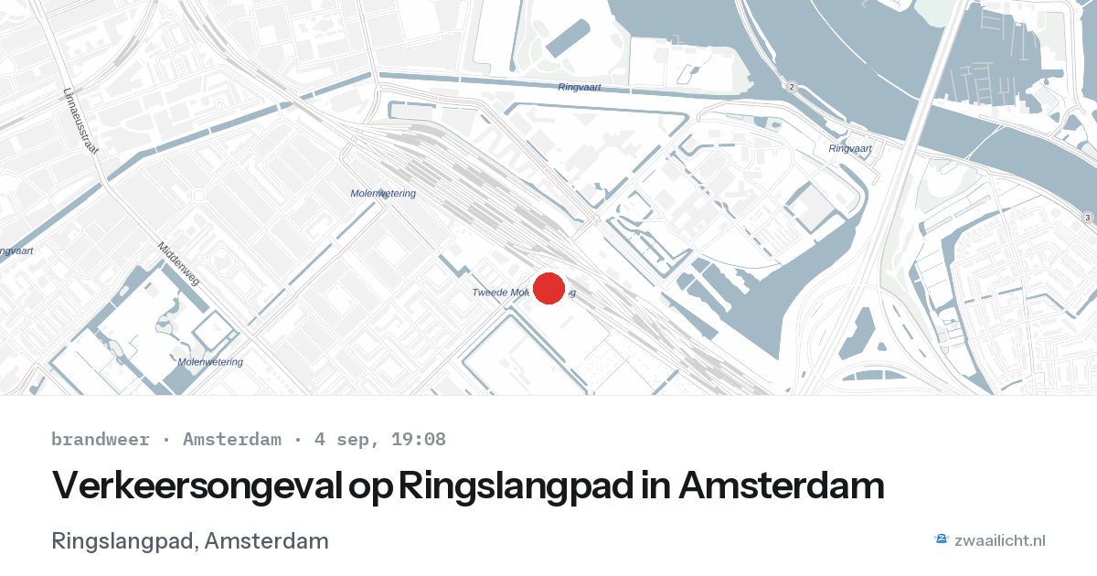 Verkeersongeval op Ringslangpad in Amsterdam — 4 sep 2026