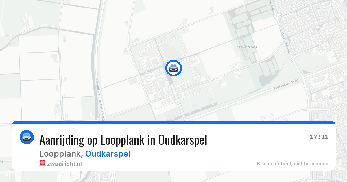Aanrijding op Loopplank in Oudkarspel — 10 jun 2026