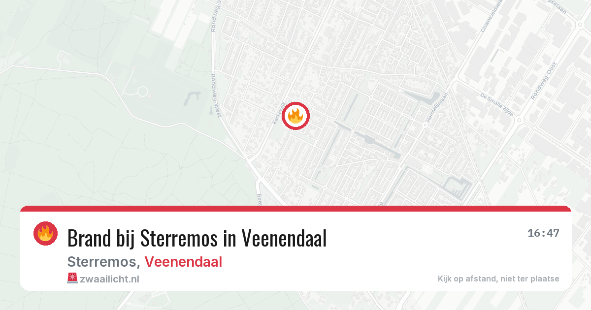 Brand bij Sterremos in Veenendaal — 23 mei 2026