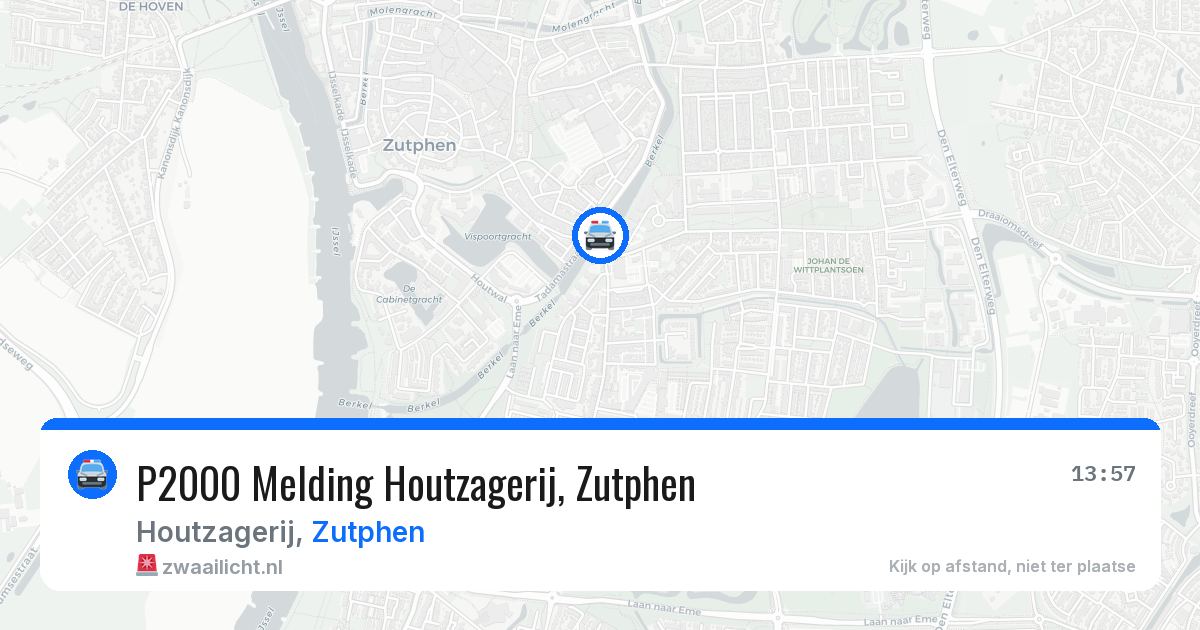 P2000 Melding Houtzagerij, Zutphen — 30 jun 2026