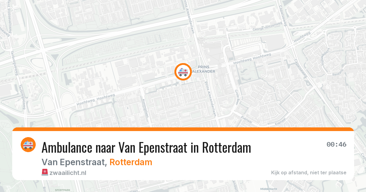 Ambulance naar Van Epenstraat in Rotterdam — 7 aug 2026