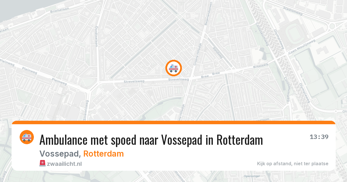 Ambulance met spoed naar Vossepad in Rotterdam — 11 apr 2026