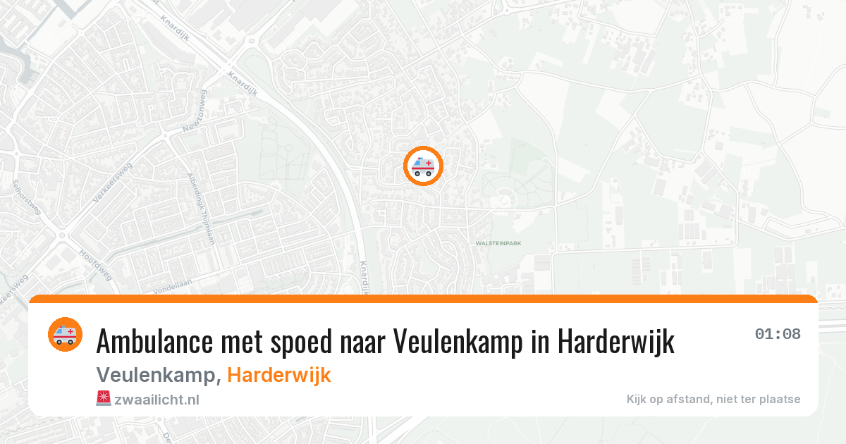 Ambulance met spoed naar Veulenkamp in Harderwijk — 4 jul 2026