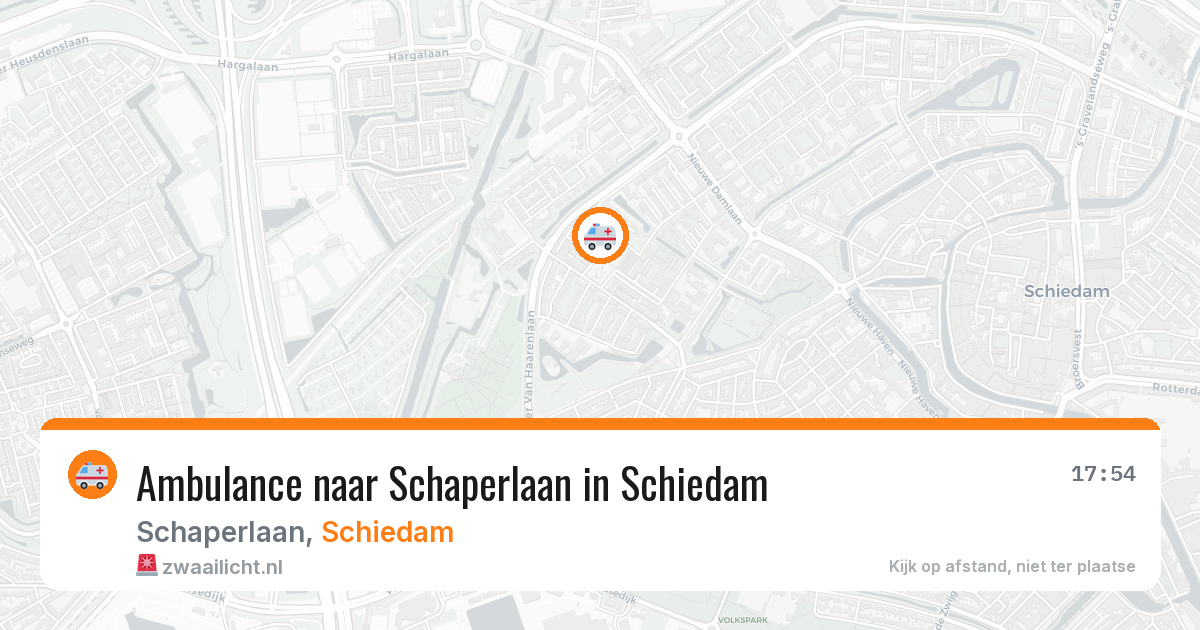 Ambulance naar Schaperlaan in Schiedam — 21 apr 2026
