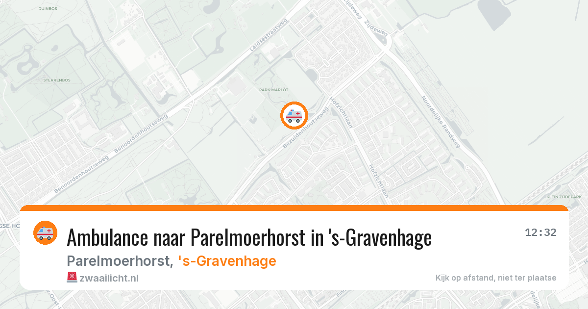 Ambulance naar Parelmoerhorst in 's-Gravenhage — 29 mei 2026