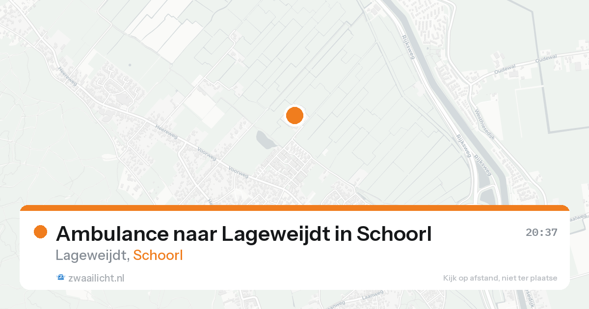 Ambulance naar Lageweijdt in Schoorl — 29 mei 2026