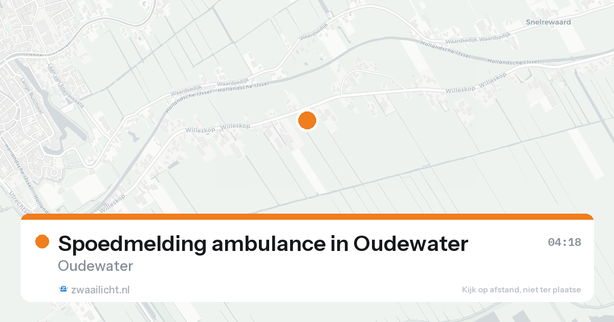 Spoedmelding ambulance in Oudewater — 8 feb 2026