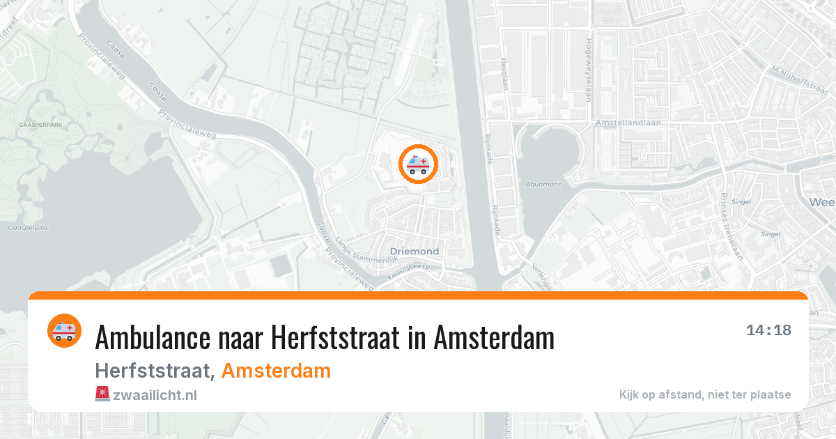 Ambulance naar Herfststraat in Amsterdam — 29 jun 2026