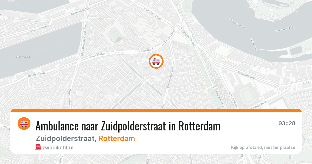 Ambulance naar Zuidpolderstraat in Rotterdam — 7 mei 2026